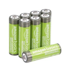 Retailer Basics 8-Pack Rechargeable Aa Nimh High-Capacity Batteries 2400 Mah 1.2