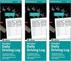 Detailed Daily Driving Log, 400 Entries, 9 x 3.25 Inches, Multi-Color (AFR15)…