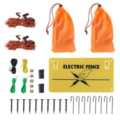VEVOR Electric Netting Fence Kit PE Net Fencing 48″H x 168’L with Posts Spikes