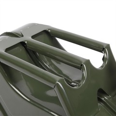 10L Gas Metal Can Gasoline Fuel Container Diesel Tank Green w/ Inverted Oil Pipe