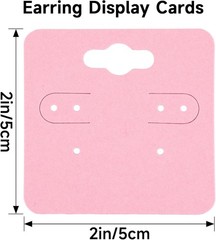 joycraft Earring Cards – 2 Inch Pink Display 2 x 2 inches,