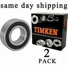 2PCS TIMKEN 6003-2RS 17X35X10MM Double Rubber Sealed Bearings 6003RS