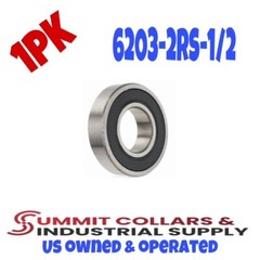 6203-2RS-1/2 Deep Groove Radial Ball Bearing [1/2in x 40mm x 12mm]