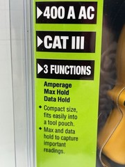 NEW GREENLEE AC CLAMP METER 400a CAT III 600v CM-330