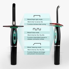 Dental Wireless 5W LED Curing Light 1500mW/cm² Curable Resin Oral Device Dental