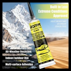 Automotive Adhesive Sealant Black, 100ml Auto Body Glue Heat Resistant, Silic…