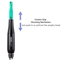 Dental Prophy Handpiece Mini Hygiene Low Speed Air Motor 4 Hole 2.4oz Nose Cone
