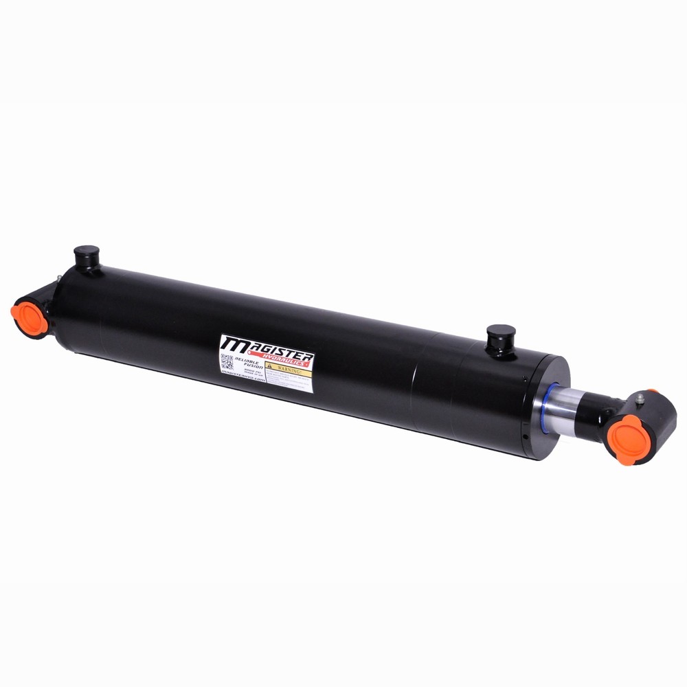 Hydraulic Cylinder Welded Double Acting 4″ Bore 24″ Stroke Cross Tube 4×24 NEW
