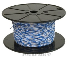 Cross Connect Telephone Wire Cable – 24/2 2C 24 AWG 1 Pair Blue/White – 1000 FT