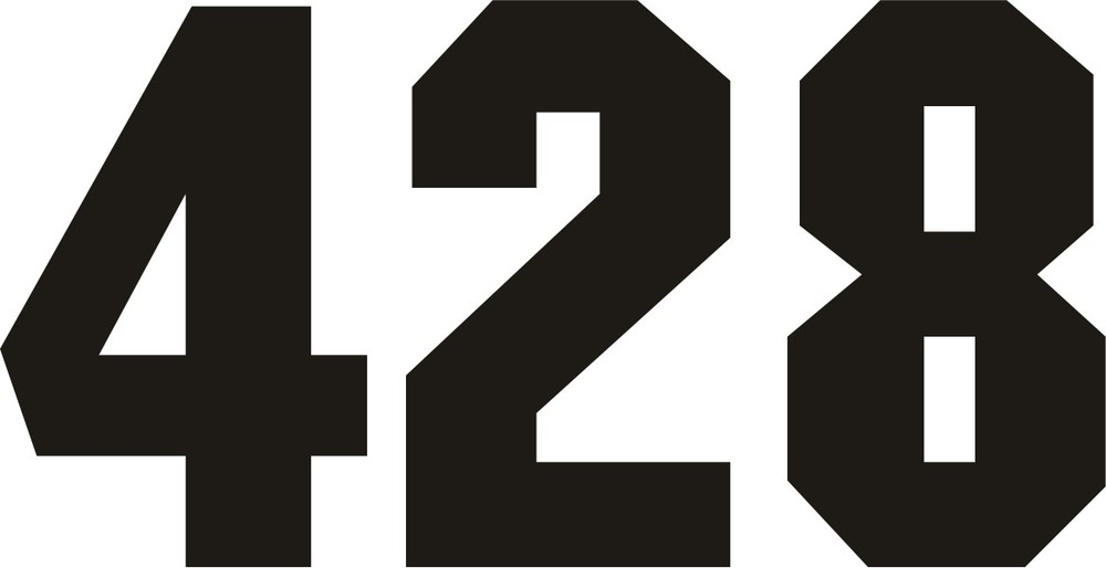 Reflective Fire Firefighter Numbers for Helmet – Pair of 3 digits for each side