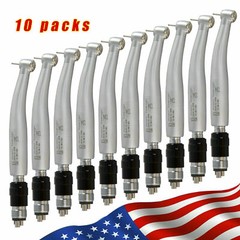 10 NSK Style Dental High Speed Turbine Handpiece with Quick Coupler Swivel 4Hole