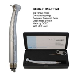 COXO Dental High Speed Turbine 4 Hole LED Handpiece Self Power E-generator NSK