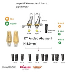 Hiossen ET Dental zest Locator/Healing/Straight/Angulated Abutment Mini/Regular