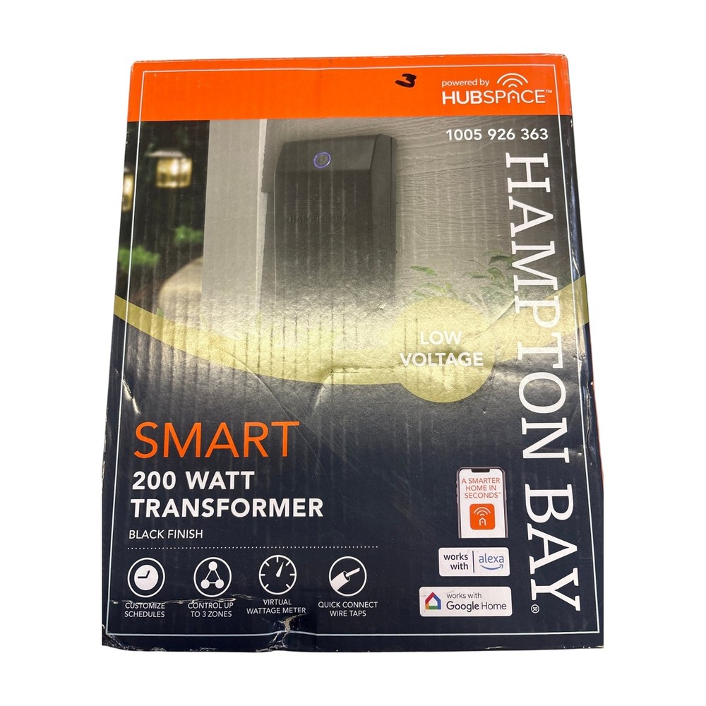 Hampton Bay HB-200-1215WIFIB 200W Smart Low Voltage Landscape Transformer Hubspa