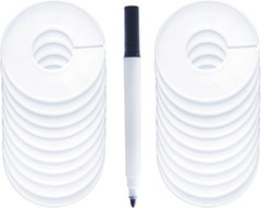 Durable 20 Pack Closet Size Dividers with Marker Pen for Neat Clothing Racks