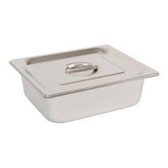 8 Pack 1/2 Size Hotel Pans Steam Table Pan 4″ Deep Stainless Steel with Lid