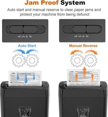 Paper Shredder, 10-Sheet Home Office Shredders, Micro Cut Home Use Paper Shre…