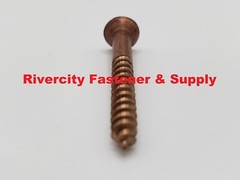#8×1-1/2″ Silicon Bronze Flat Head Wood Screws Frearson Drive 8 x 1-1/2 #8 x 1.5