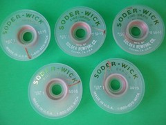 5x Soder Wick #1 50-1-5′ Rosin Desoldering Braid .03″ Solder Removal CHEMTRONICS