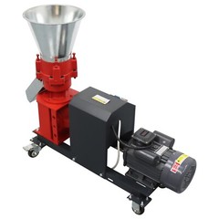 220V Farm Feed Pellet Mill Machine Pelletizer with 4mm Plate 150-200KG/h 4Roller