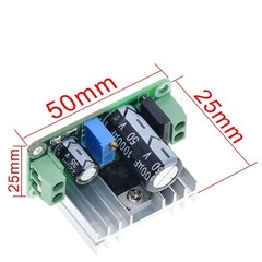 5-35VDC / 5-22VAC to 1-34VDC LM317T Step Down Linear Regulator Converter Module