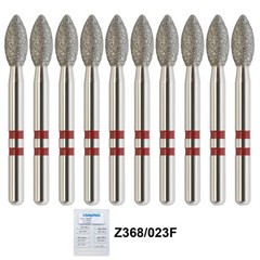 Zirconia Adjustment Diamond Burs Z368/023F Football Fine Grit FG High Speed