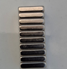 Neodymium Block Magnets (10 Pk) 1/2 inch x 1/2 x 1/8 Thick – Higher N45 Power
