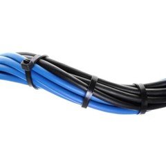 1000-Pack Premium 12″ Inch Black Nylon Zip Ties, 60 lbs, UV Resistant, 4.8mm