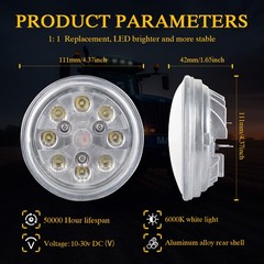 Par36 18W LED Work Light Headlights for Deere Case New Holland AF3892R