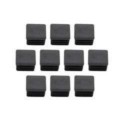 10pc 1″ 1 Inch Square Plastic Plug Tubing Post End Cap Chair Glide Inserts 1×1