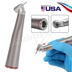 abdent 45° Angle Head Contra Angle LED Optic 1:4.2 Handpiece Inner Water Spray