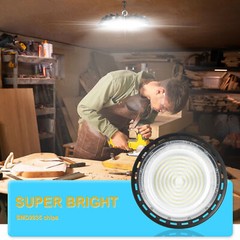 2 Pack 300W UFO Led High Bay Light Warehouse Commercial Industrial Factory 5000K