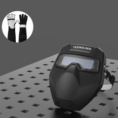 Auto Darkening Welding Goggles 4/5-9/13 TIG MIG ARC +Welding Gloves