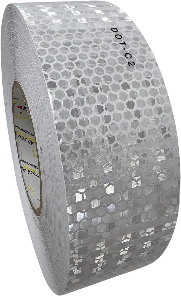 Conspicuity Tape DOT-C2 Approved Reflective Tape Trailer White 2”x150’ -1 Roll