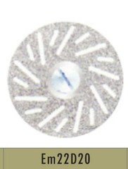 Diamond Disc Thin, 0.20X22mm Double sided Fine Grit EM22D20 Bomaoer 10 Pcs