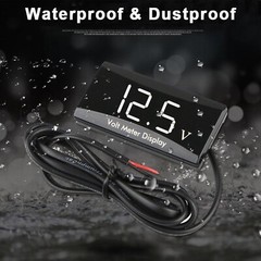 12V Digital LED Display Voltmeter Voltage Gauge Panel Meter Car Motorcycle