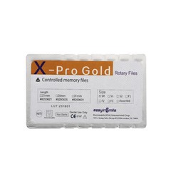 Easyinsmile 6Pcs Dental Endo Rotary Files X-Pro Gold Taper NITI Endodontic Files