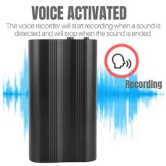 500 Hr 16GB Spy Digital Voice Activated Recorder Mini Audio Magnetic MP3 Player#