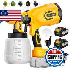 Luderignite Cordless Paint Sprayer 2 Batteries 650W Hvlp 21V Battery Powered