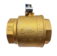 Q104 Tompkins 4″ Brass, Full Port Ball Valve 400 WOG, 5G, 125G, 250PSI, 400 CWP