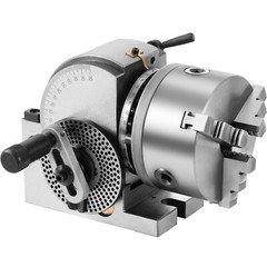 VEVOR BS-0 Semi 5″ Indexing Dividing Head 3-Jaw Chuck Tailstock For CNC Milling
