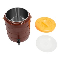 6.6 Gallon (25L) Insulated Beverage Dispenser Brown For Hot & Cold Drinks