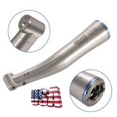 SANDENT Dental Fiber Optic LED 1:1 Contra Angle Low Speed Handpiece Push DL