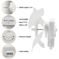 High Compatibility Refrigerator Condenser Fan Motor Kit – 120V, Easy Install