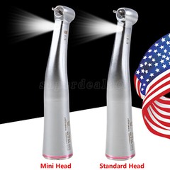 Dental 1:5 Increasing Handpiece LED Contra Angle Mini /Standard Head Fit for NSK