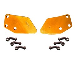 Mini Excavator Bucket Left & Right Hand Sidecutters w Plow Bolt Hardware