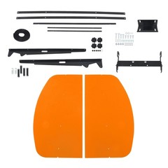 Orange 52″ X 52″ For Rops Canopy Tractor and Mowers Umbrella Block The Rain