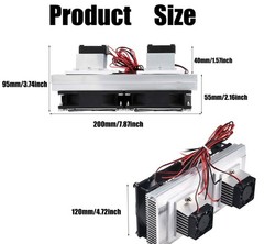 Mini Air Conditioner DC 12V DIY Thermoelectric Peltier Refrigeration Cooling….
