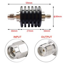 DC-3GHz 10W SMA RF Attenuator SMA-JK 50ohm 1dB 3db 10db 15db 20db 30db 40dB