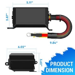 12V Automotive Relay Box, 6 Way Relay Fuse Box 12 AWG Pre-Wired Fuse Circuit Box